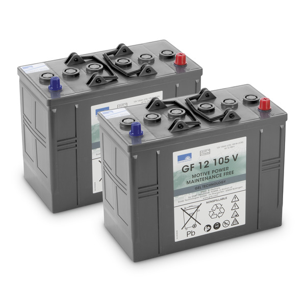 Battery kit Gel 2x 12V/105Ah